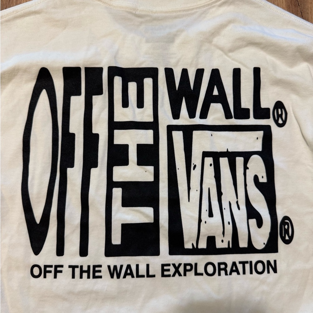 Unisex Vans White and Black Checkered Long Sleeve Shirt - Picture 8 of 8